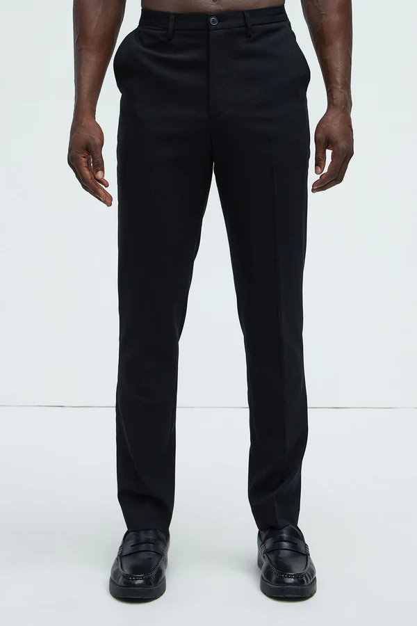 Stretch Slim Trouser - Black